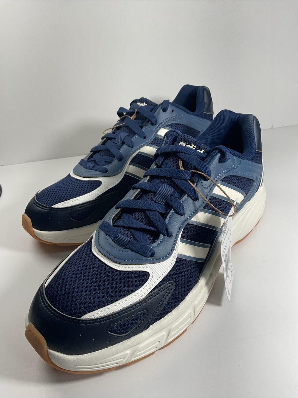 Adidas Cloudfoam Men’s Running Shoes Size 10.5 Blue White New Without Box - Picture 5 of 11